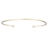 Gold Open Cuff with Diamonds