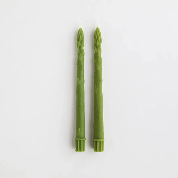 Beeswax Asparagus Taper Candles