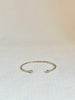 Gold Open Cuff with Diamonds