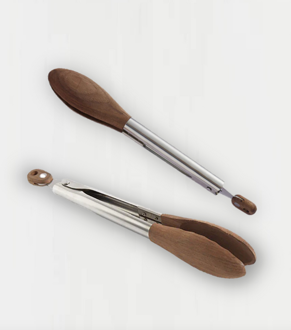 Black Walnut Cooking Tongs