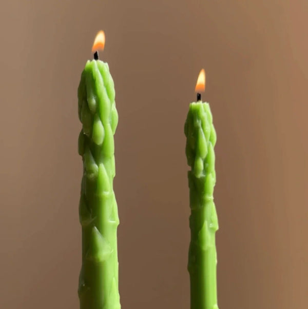 Beeswax Asparagus Taper Candles