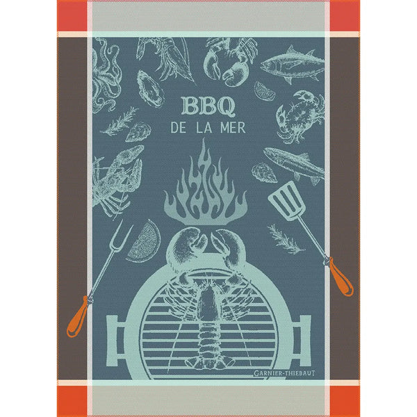 Sea & Smoke Jacquard Kitchen Towel