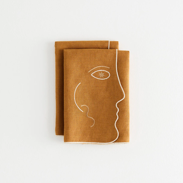 Pair of Tête à Tête Linen Napkins