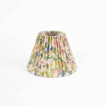 Marble Pleated Lamp Shade, Medium