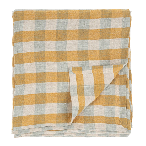 Goldenrod Linen Tablecloth