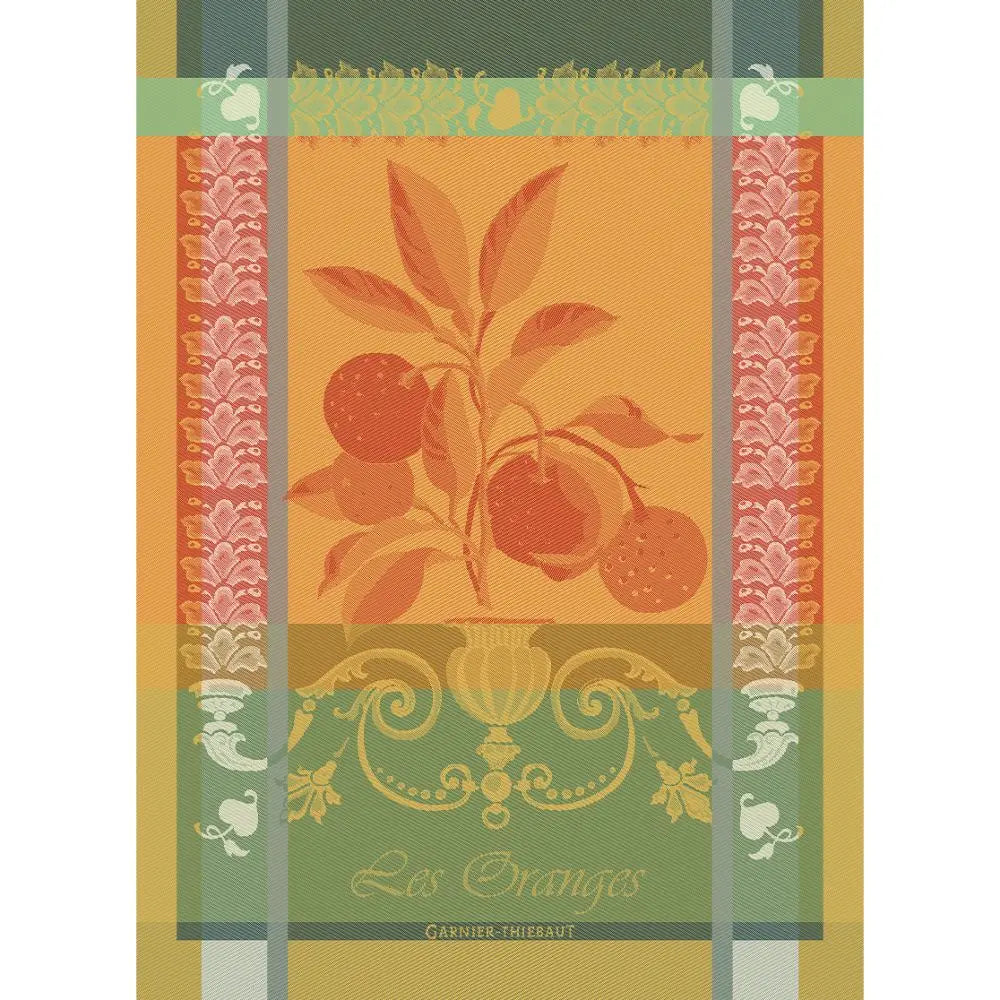Orange Grove Jacquard Kitchen Towel