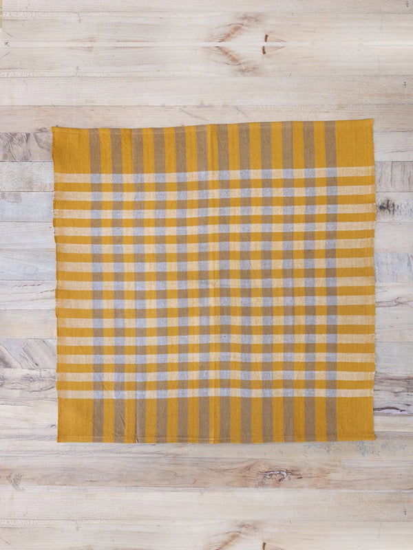 Pair of Plaid Cotton Napkins