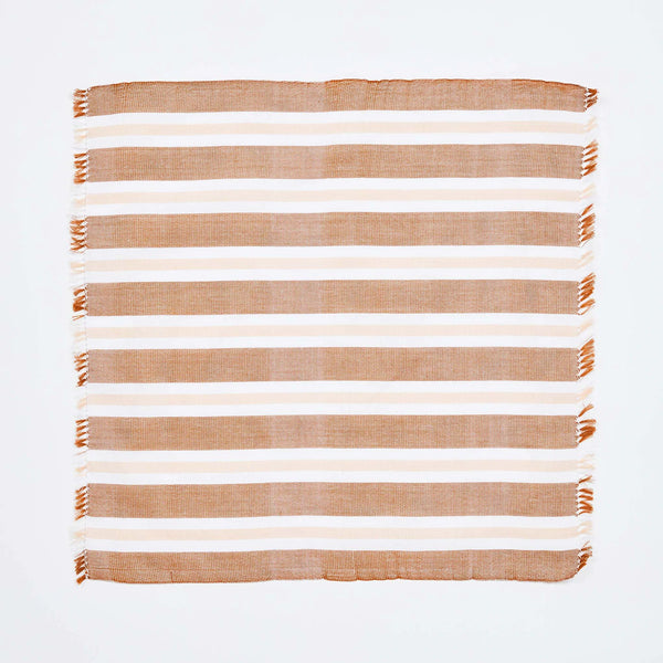 Tangerine Stripe Napkins | Set of 6