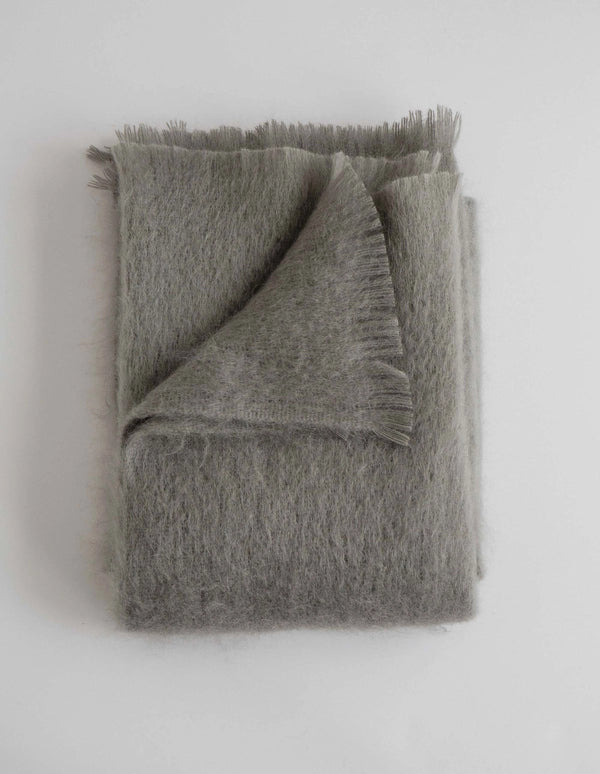 Mohair Throw | Rain Cloud