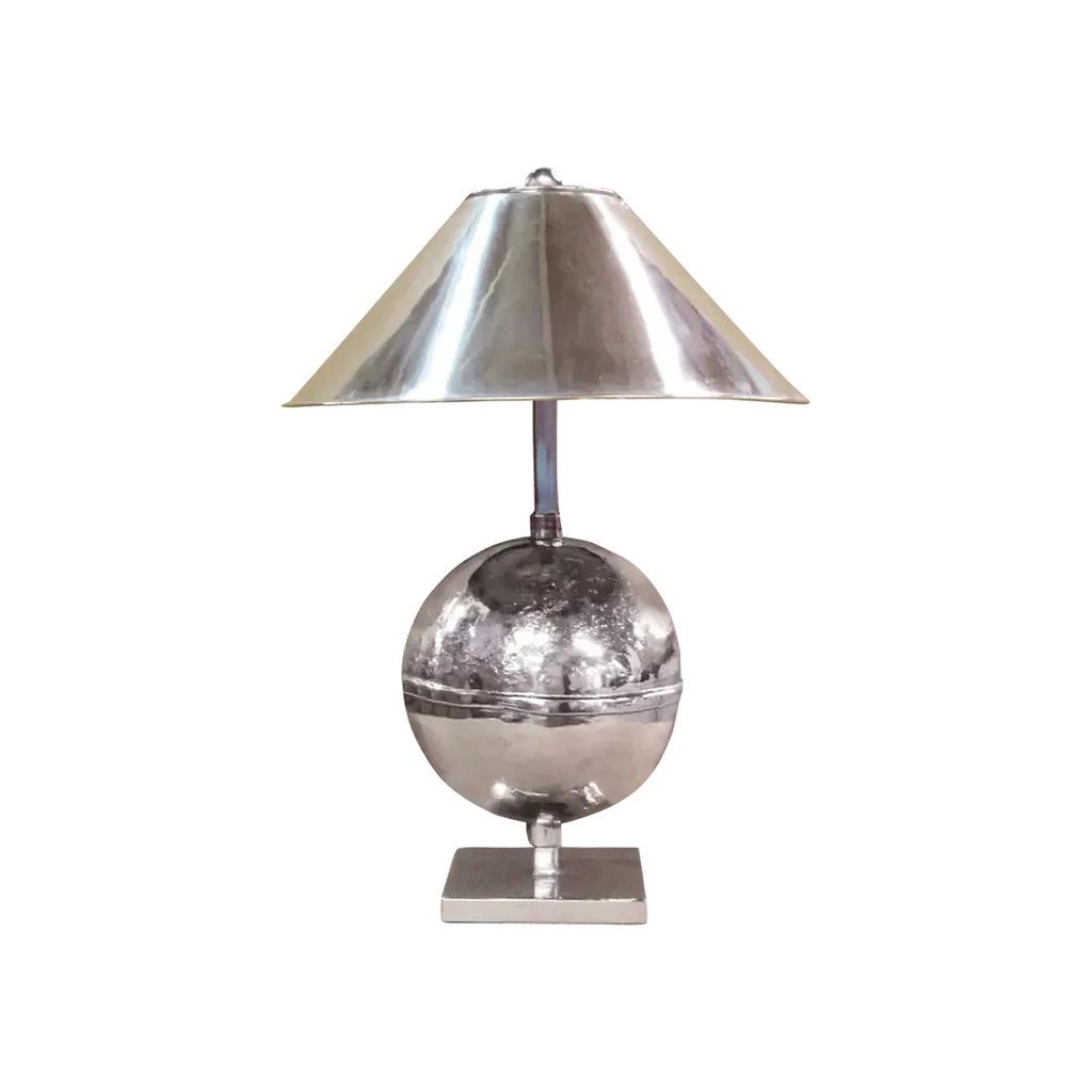 Nickel Lamp & Shade