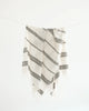 Dash Cotton Towel | Natural/Charcoal