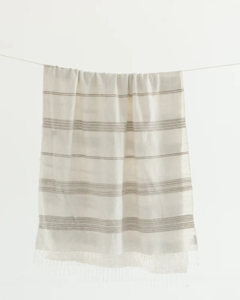 Dash Cotton Towel | Natural/Stone