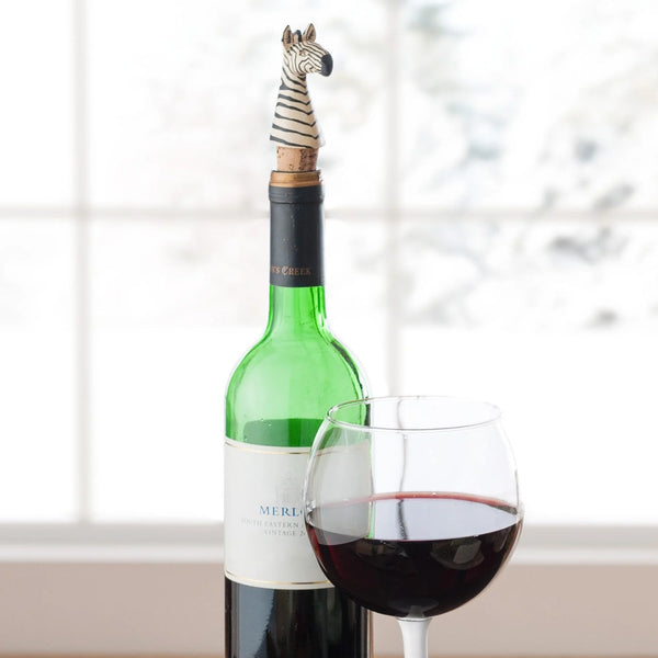 Zebra Bottle Stopper
