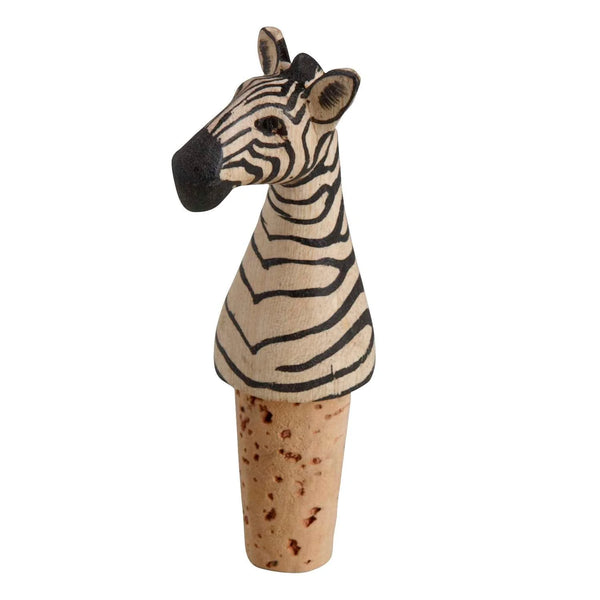 Zebra Bottle Stopper