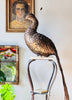 Brass & Copper Peacock Sculpture, signed