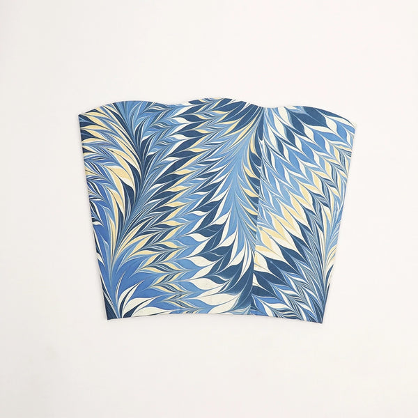 Hand-Printed Scallop Basket
