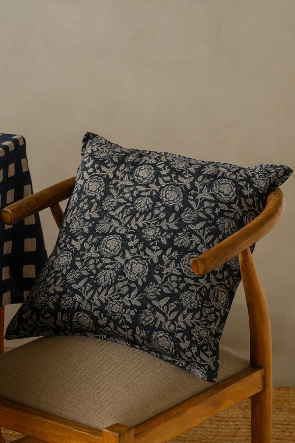 Block Printed Pillow | Rio Indigo