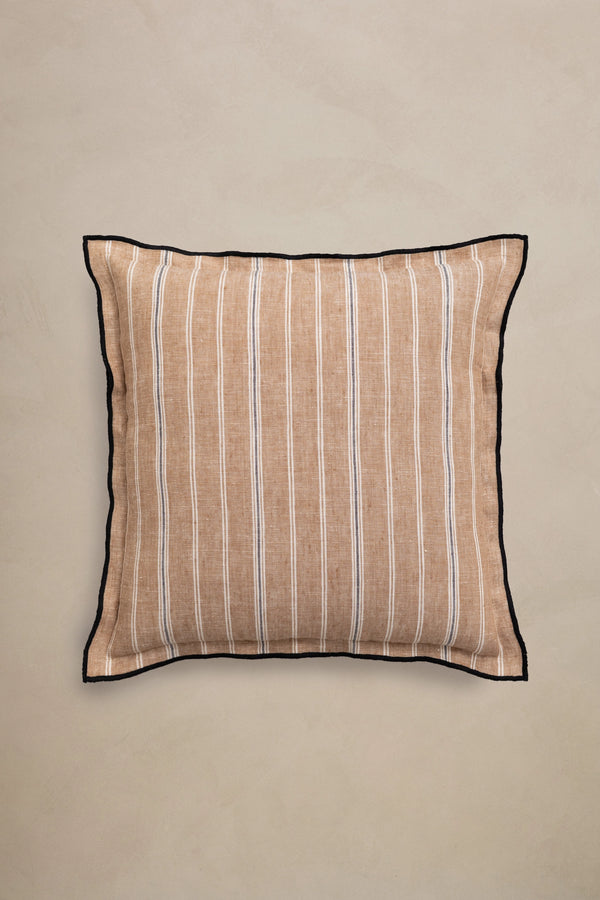 Flax Stripe Linen Pillow