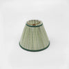 Block Print Lamp Shade | Green Stripe