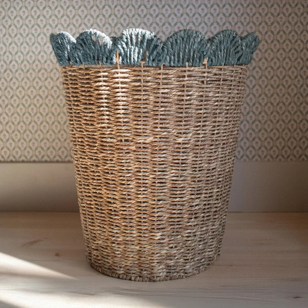 Scalloped Woven Basket