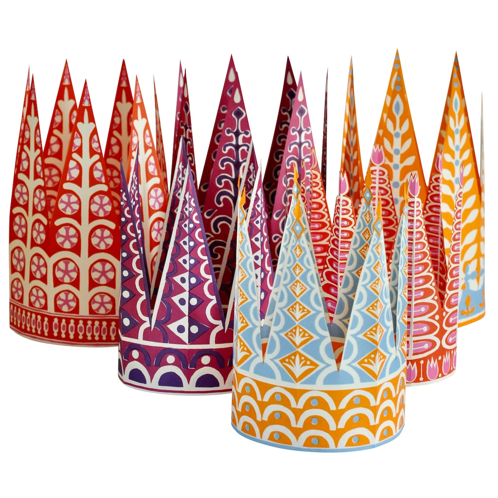 Patterned Paper Crowns