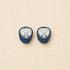 Really Mini Sole Earrings | Navy