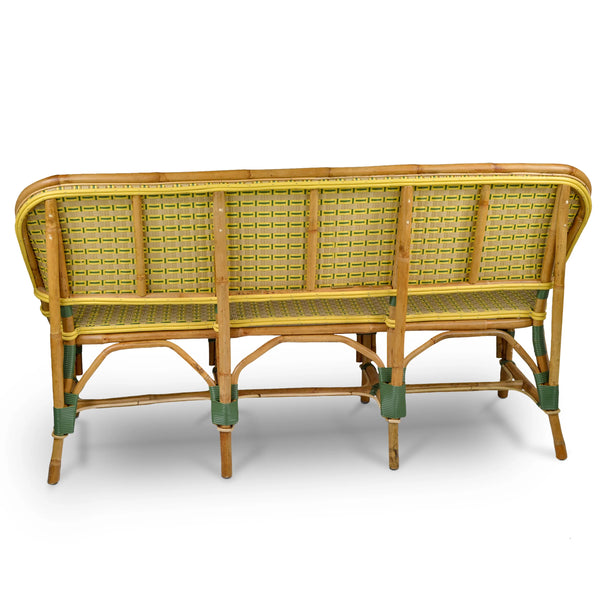 3-Seater Rattan Banquette