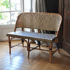 2-Seater Rattan Banquette