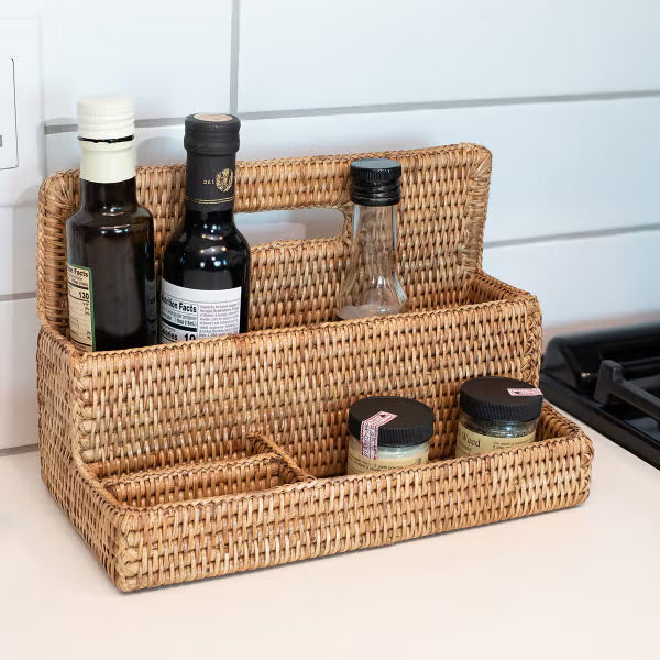 Rattan Desk Sorter