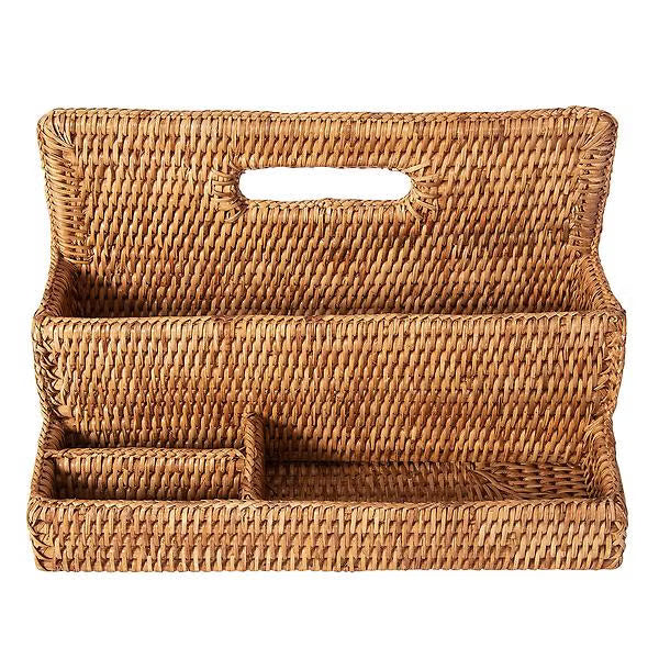 Rattan Desk Sorter