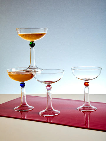 Glass Tassel Coupe Set