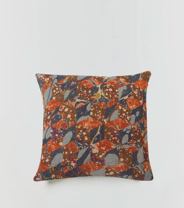 Florence Marbled Linen Pillow