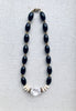 Agate, Clear Quartz, & Bone Necklace