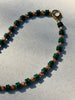 Malachite, Czech Glass & Brass Necklace
