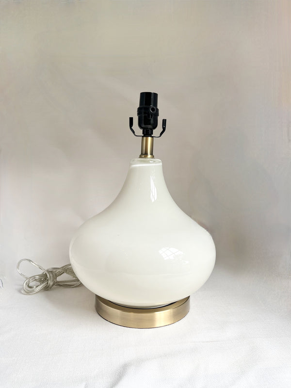 White Crackle Glaze Lamp