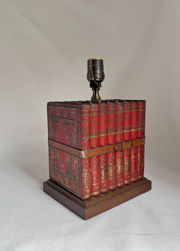 Antique Tole Book Lamp