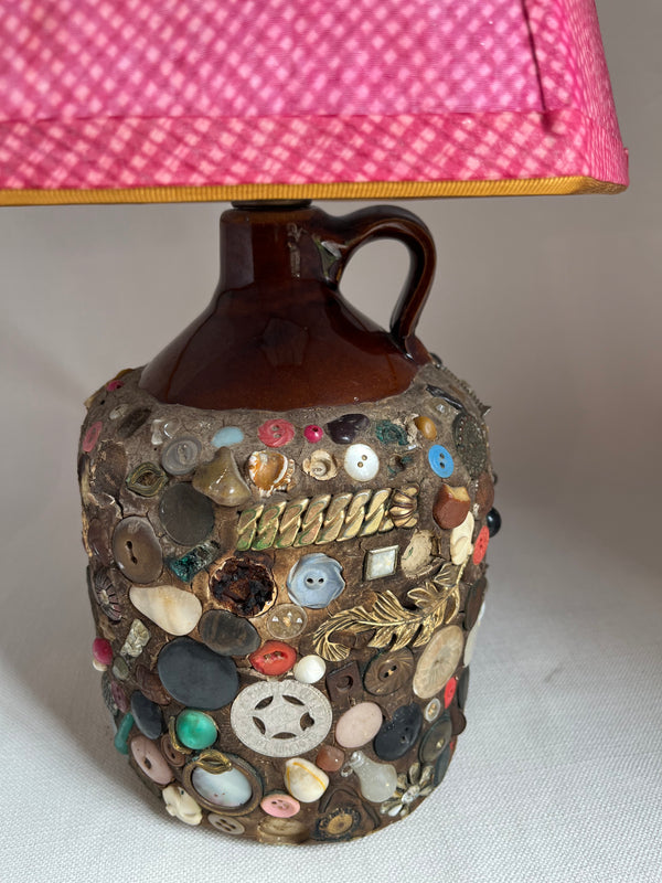 Early 20th C. Folk Art Memory Lamp