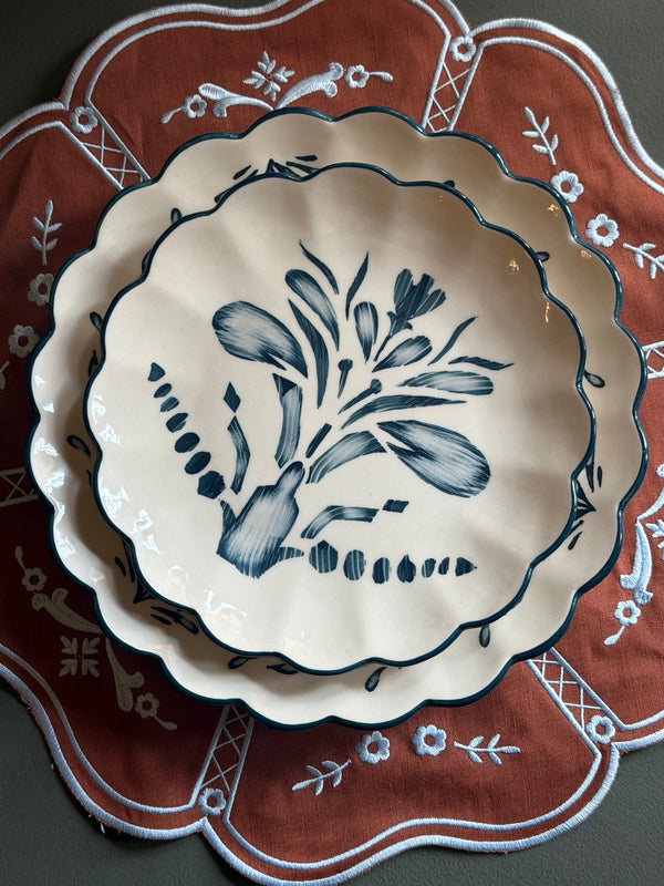 Indigo Garden Dinner Plate