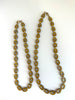 Ochre Oval Czech Glass Necklace, Short