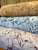 Hand-Marbled Linen Bolster