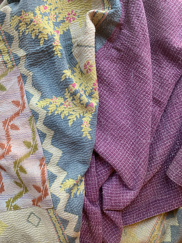 Vintage Kantha Quilt | Evanston