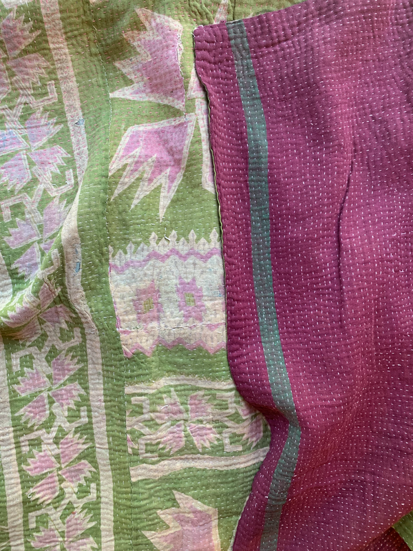 Vintage Kantha Quilt | Gillette