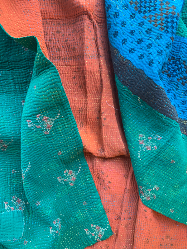 Vintage Kantha Quilt | Rawlins