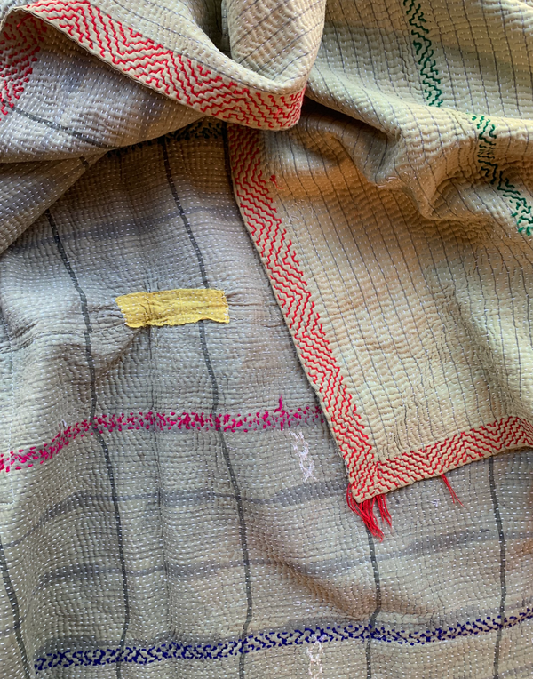 Vintage Kantha Quilt | Afton