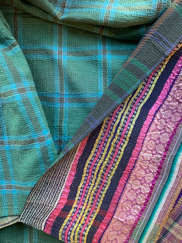 Vintage Kantha Quilt | Lolo
