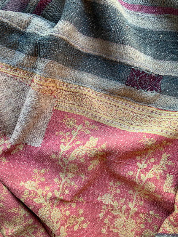 Vintage Kantha Quilt | Billings