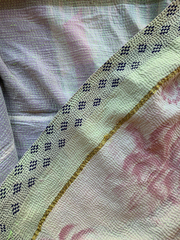 Vintage Kantha Quilt | Whitefish