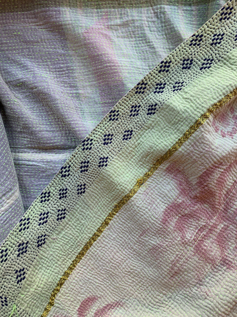Vintage Kantha Quilt | Whitefish