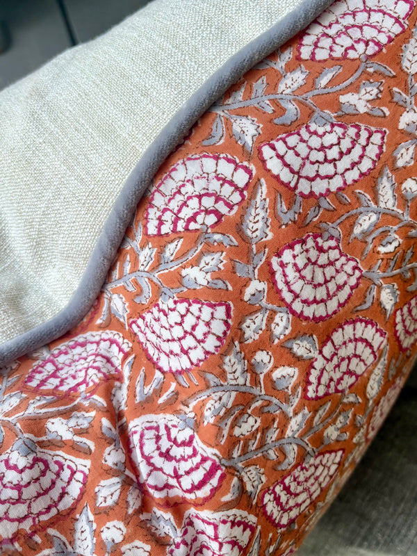 Block Print Pillow | Clara