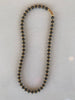 Black Floret Czech Glass Necklace, Short